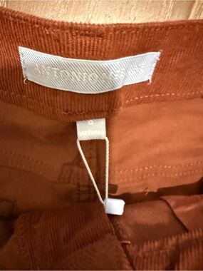 ANTONIO MELANI Rust Corduroy Kids Overalls